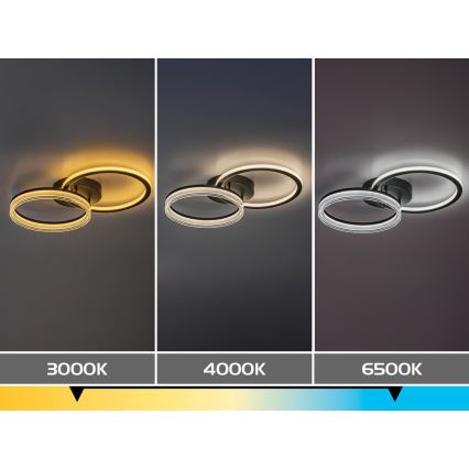 Rabalux - hämardatav LED-laelamp LED/38W/230V 3000-6500K 60x35 cm + kaugjuhtimispult