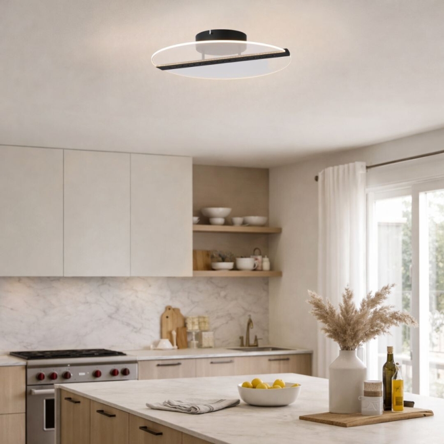 Rabalux - LED laevalgusti LED/20W/230V 3000 pr. 41 cm must/läbipaistev