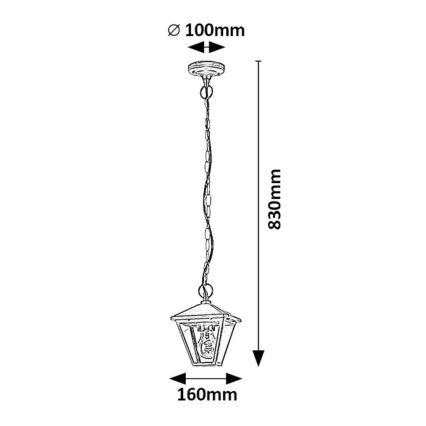 Rabalux - Välilühter 1xE27/40W/230V IP44