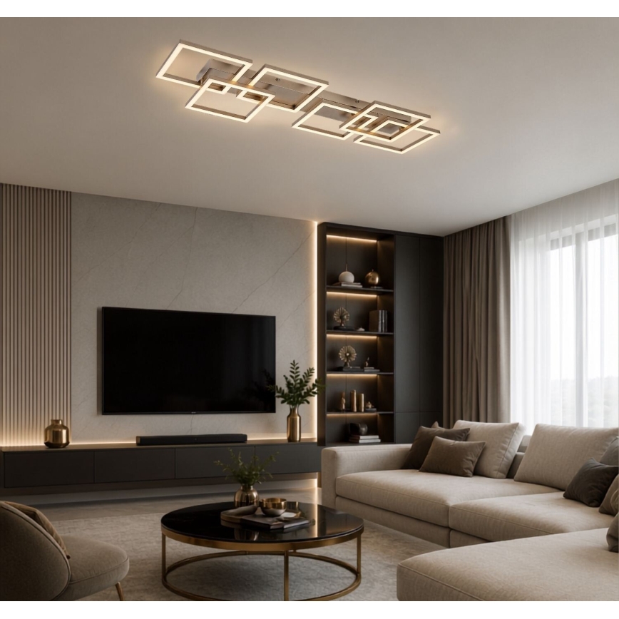 Rabalux - hämardatav LED-laelamp LED/40W/230V 3000-6500K 33x100 cm kuldne + kaugjuhtimispult