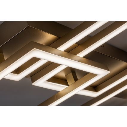 Rabalux - hämardatav LED-laelamp LED/40W/230V 3000-6500K 33x100 cm kuldne + kaugjuhtimispult