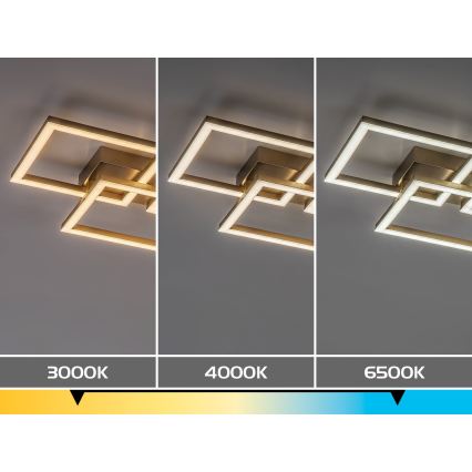 Rabalux - hämardatav LED-laelamp LED/40W/230V 3000-6500K 33x100 cm kuldne + kaugjuhtimispult