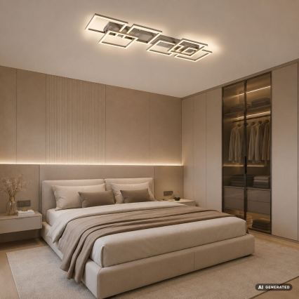 Rabalux - Hämardatav LED-laelamp LED/40W/230V 3000-6500K 33x100 cm beež + kaugjuhtimispult