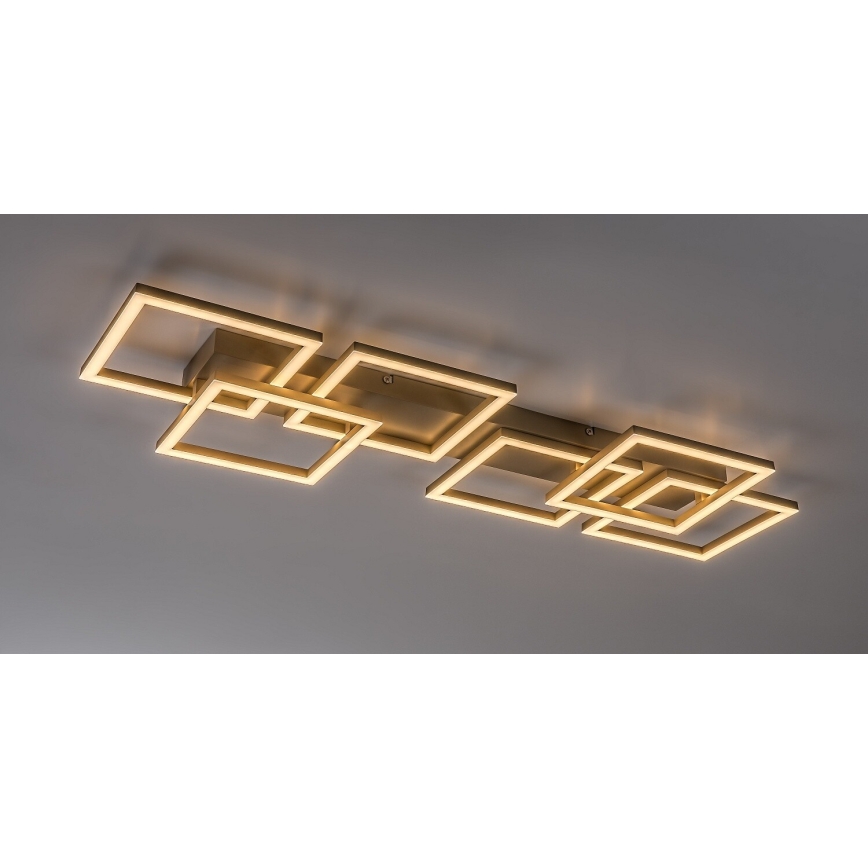 Rabalux - Hämardatav LED-laelamp LED/40W/230V 3000-6500K 33x100 cm beež + kaugjuhtimispult