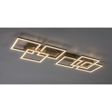 Rabalux - Hämardatav LED-laelamp LED/40W/230V 3000-6500K 33x100 cm beež + kaugjuhtimispult