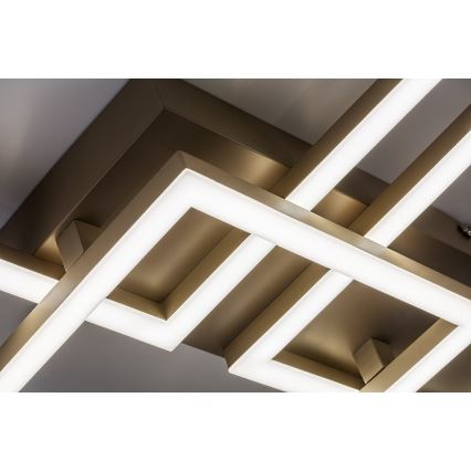 Rabalux - Hämardatav LED-laelamp LED/40W/230V 3000-6500K 33x100 cm beež + kaugjuhtimispult