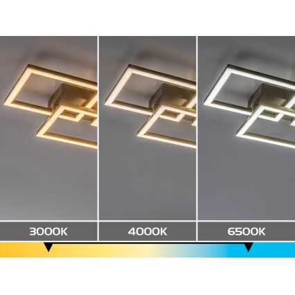 Rabalux - Hämardatav LED-laelamp LED/40W/230V 3000-6500K 33x100 cm beež + kaugjuhtimispult