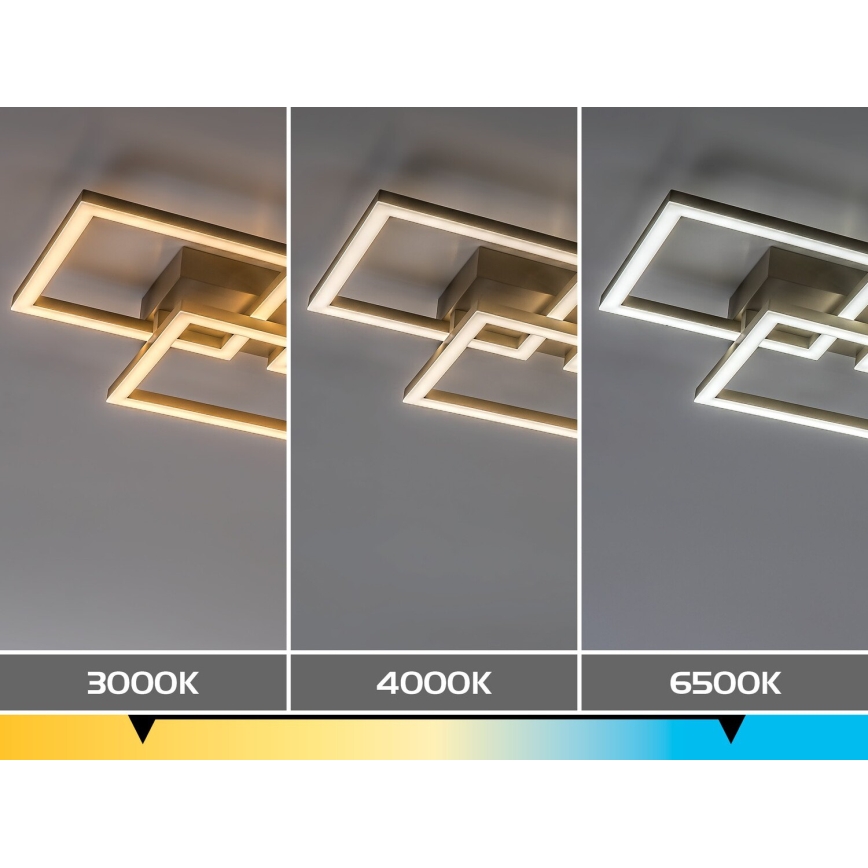 Rabalux - Hämardatav LED-laelamp LED/40W/230V 3000-6500K 33x100 cm beež + kaugjuhtimispult