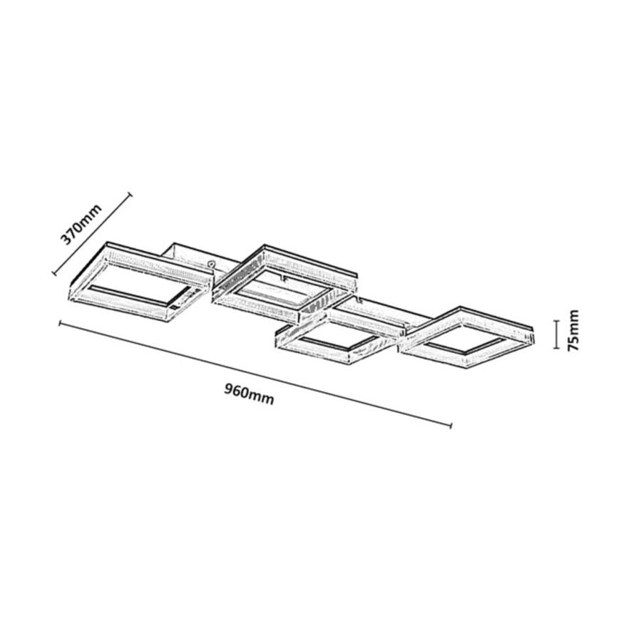 Rabalux - Hämardatav LED-laelamp LED/40W/230V 3000-6500K + kaugjuhtimispult