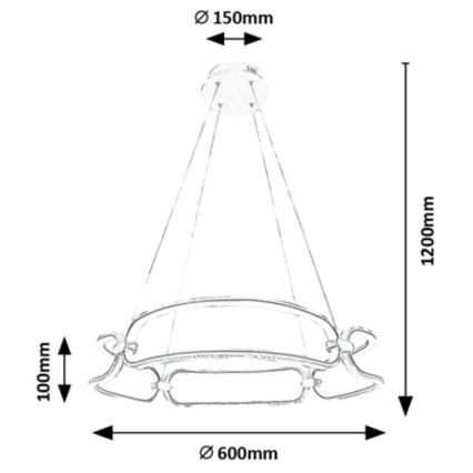 Rabalux - LED Lühter LED/67W/230V 4000K