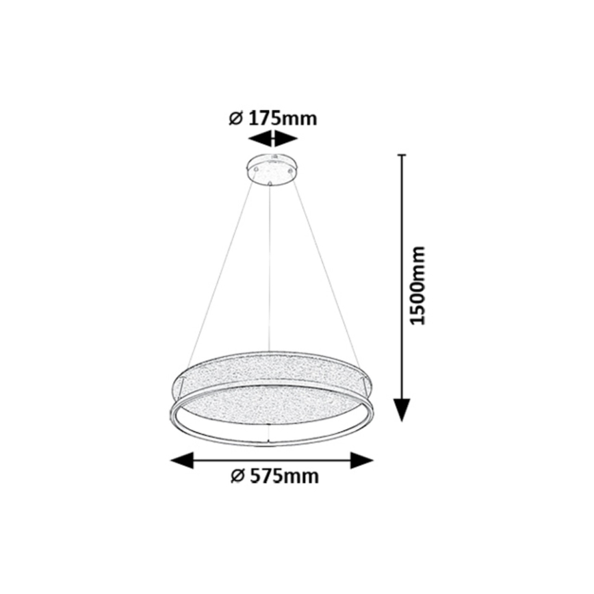 Rabalux - LED Lühter LED/40W/230V 3000/4000K