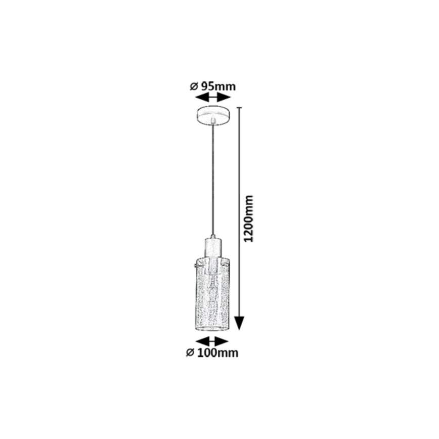 Rabalux - Lühter 1xE27/60W/230V