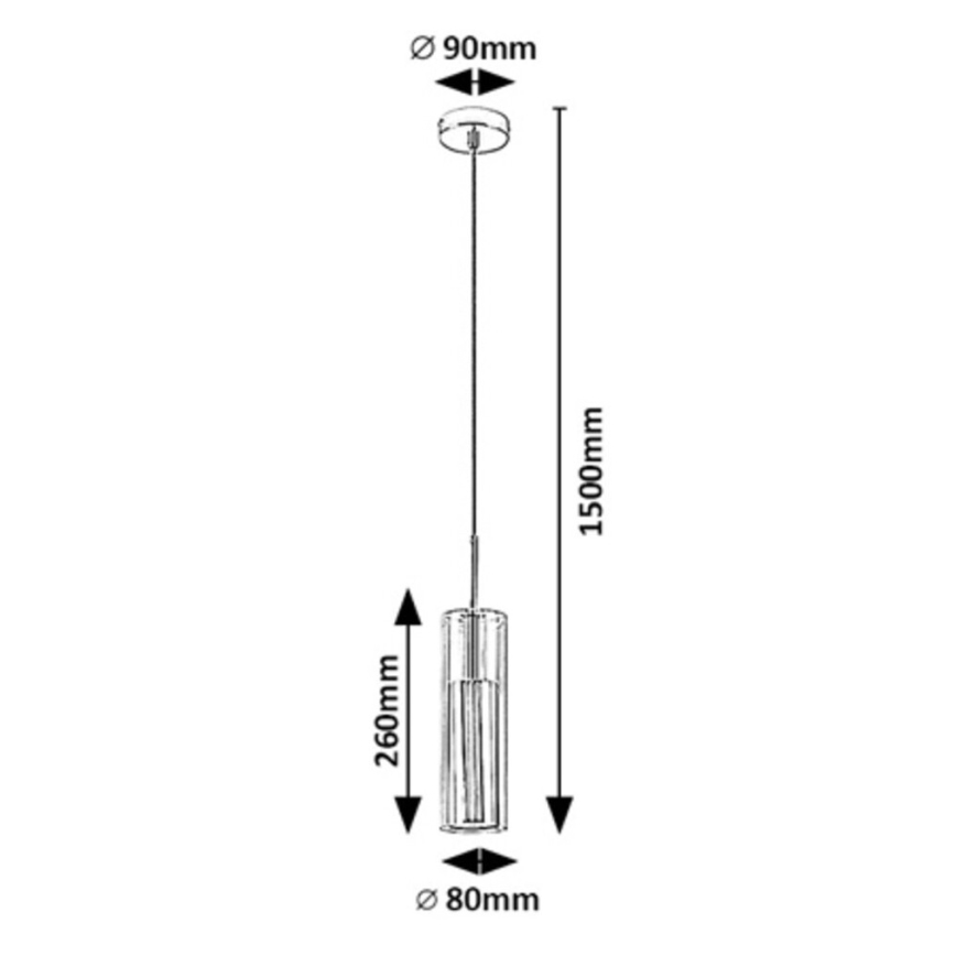 Rabalux - Lühter 1xGU10/50W/230V läbipaistev/läikiv kroom