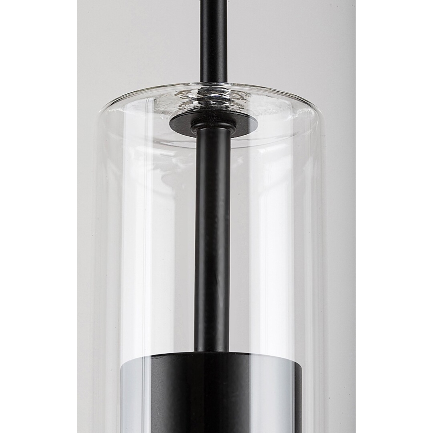 Rabalux - Lühter 1xGU10/50W/230V läbipaistev/must