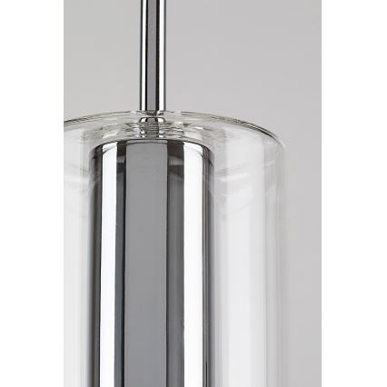 Rabalux - Lühter 1xE27/40W/230V läbipaistev/läikiv kroom