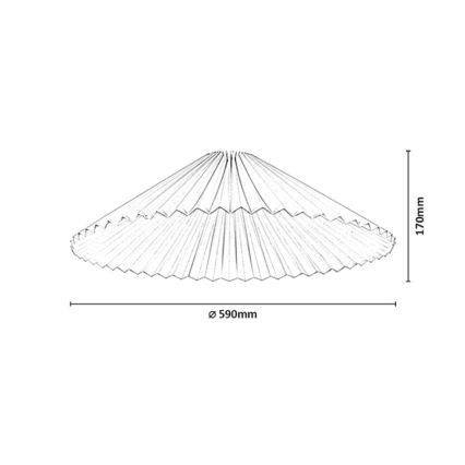 Rabalux - Lühtri varjuk, maks. 40 W, Ø 59 cm, valge