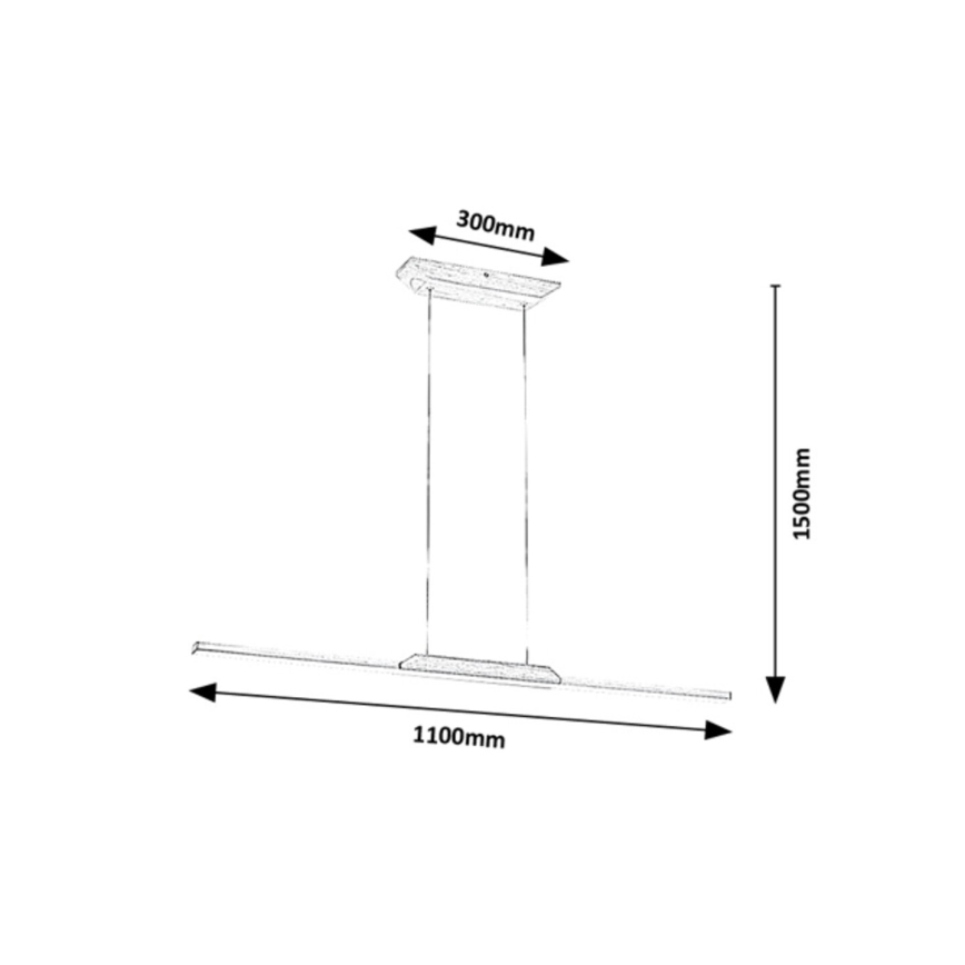 Rabalux - LED Lühter LED/26W/230V 4000K pöök