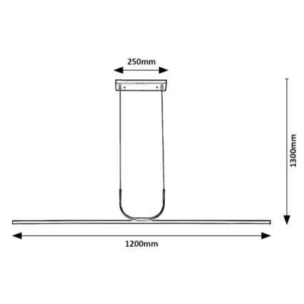 Rabalux - LED Lühter LED/25W/230V 3000K must