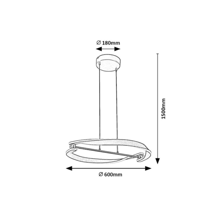Rabalux - LED-rippvalgusti kaabliga LED/40W/230V 3000K