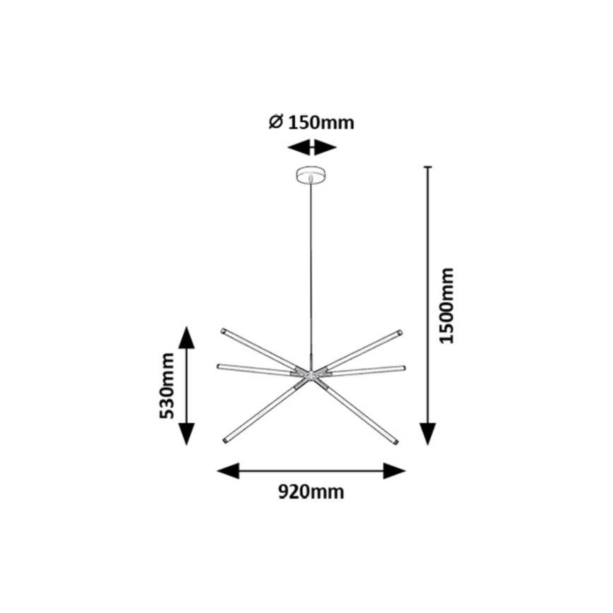 Rabalux - LED Lühter LED/36W/230V 3000K