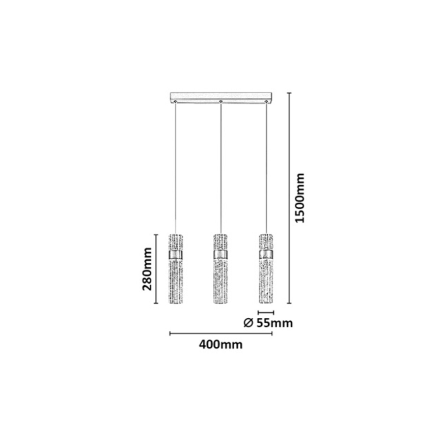 Rabalux - LED rippvalgusti kaabliga LED/24W/230V 3000K