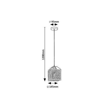 Rabalux - Lühter 1xE27/40W/230V must