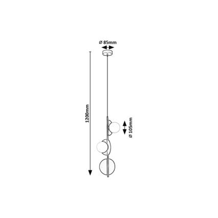 Rabalux - Lühter 3xG9/5W/230V