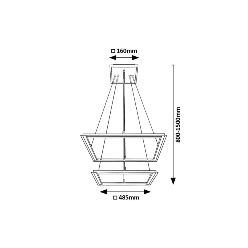 Rabalux - LED Lühter 2xLED/24W/230V 3000K