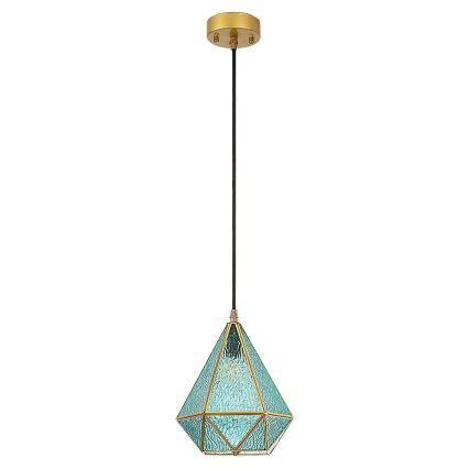 Rabalux - Tiffany vitraažklaasiga lühter 1xE14/40W/230V sinine/kuldne