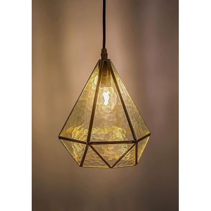 Rabalux - Tiffany vitraažklaasiga lühter 1xE14/40W/230V kuldne