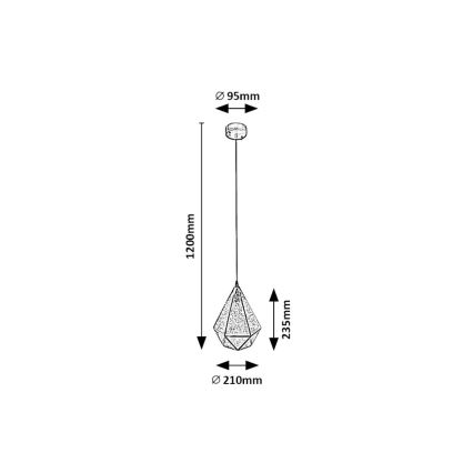Rabalux - Tiffany vitraažklaasiga lühter 1xE14/40W/230V kuldne