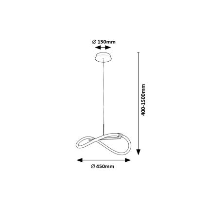 Rabalux - LED Lühter LED/15W/230V 4000K