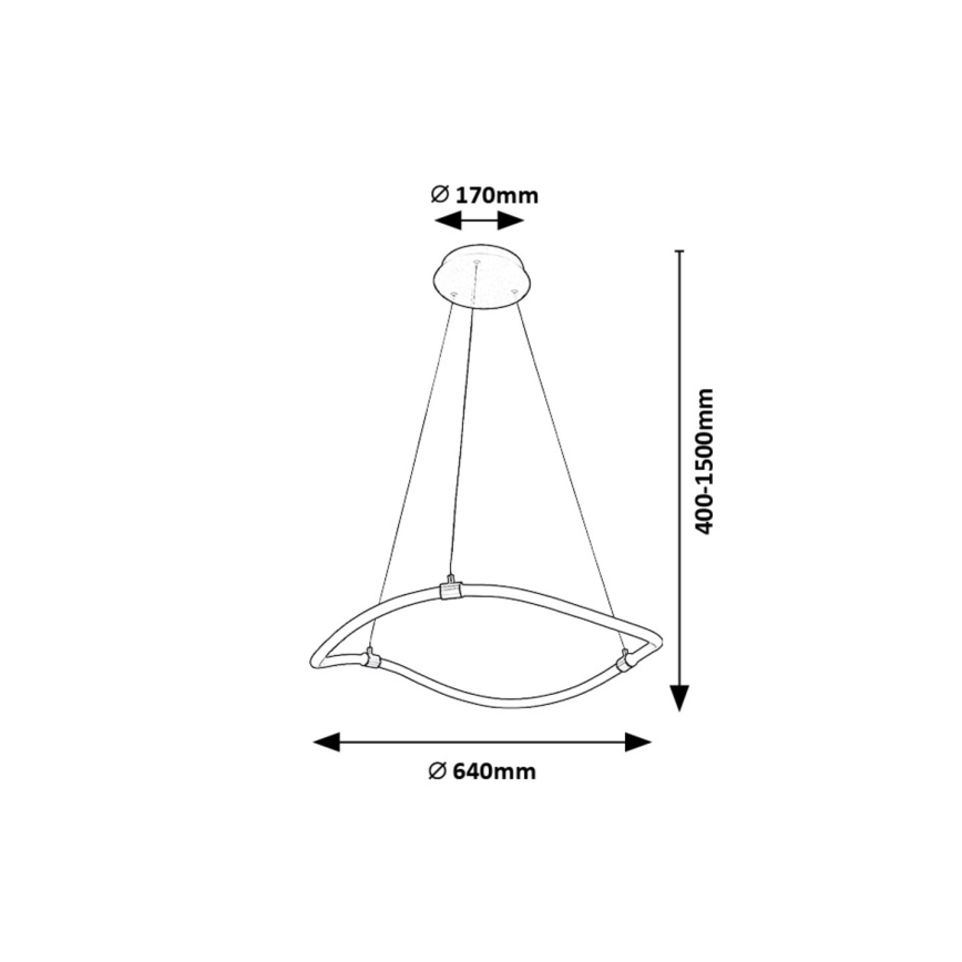 Rabalux - LED Lühter LED/34W/230V 4000K