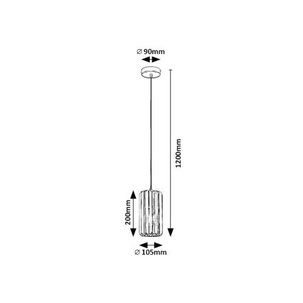 Rabalux - Lühter 1xE27/40W/230V