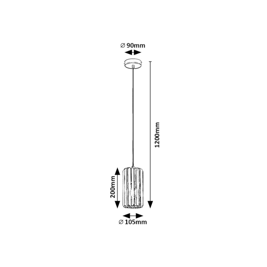 Rabalux - Lühter 1xE27/40W/230V