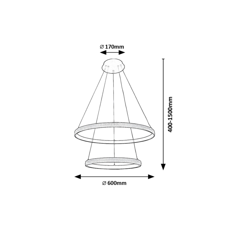 Rabalux - LED Lühter LED/60W/230V 3000K