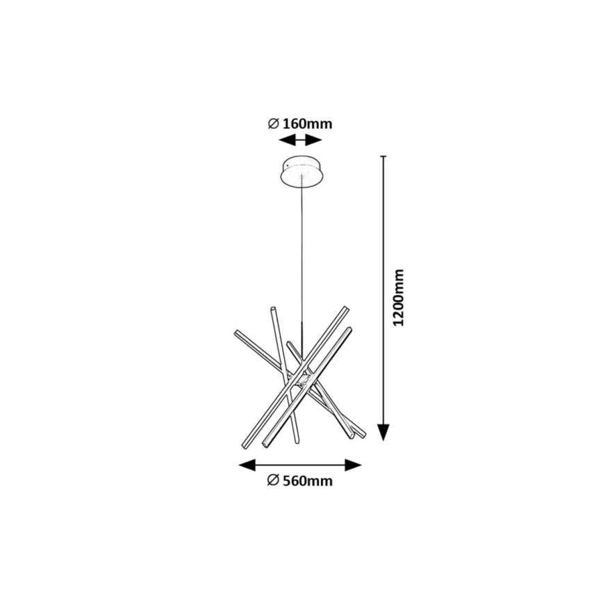 Rabalux - LED Lühter LED/48W/230V 4000K