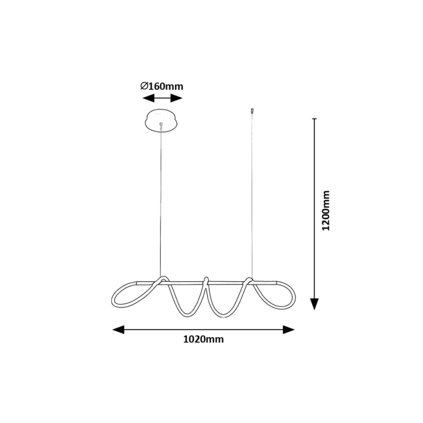 Rabalux - LED Lühter LED/40W/230V 4000K