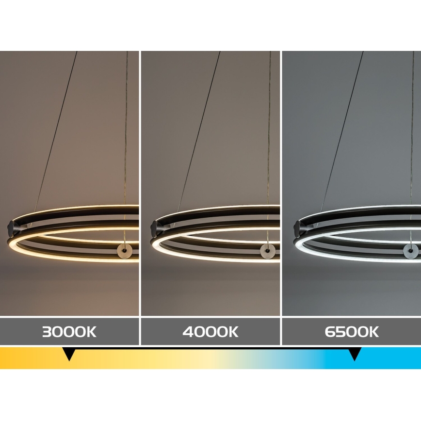 Rabalux - hämardatav LED-lühter kaabliga LED/60W/230V 3000-6500K hall + kaugjuhtimispult