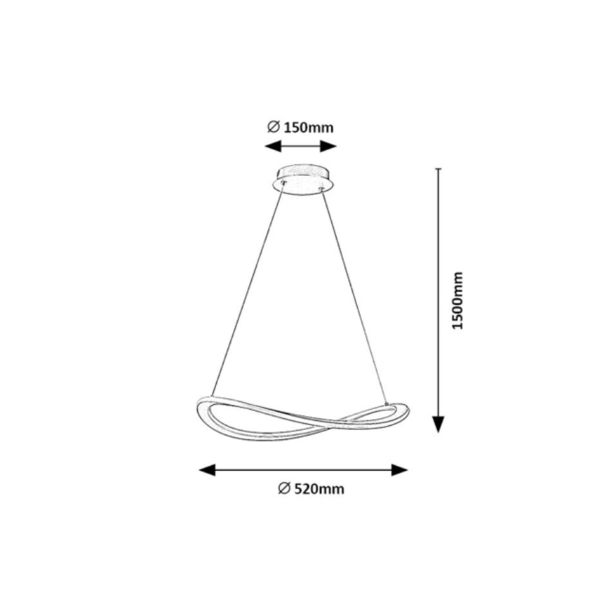 Rabalux - LED-rippvalgusti kaabliga LED/40W/230V 3000K