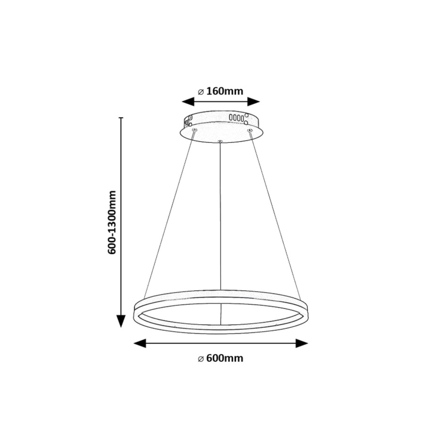 Rabalux - LED Lühter LED/35W/230V 3000/4000/6500K