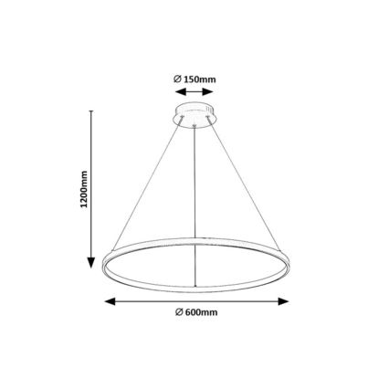 Rabalux - LED-rippvalgusti kaablil LED/55W/230V 3000K
