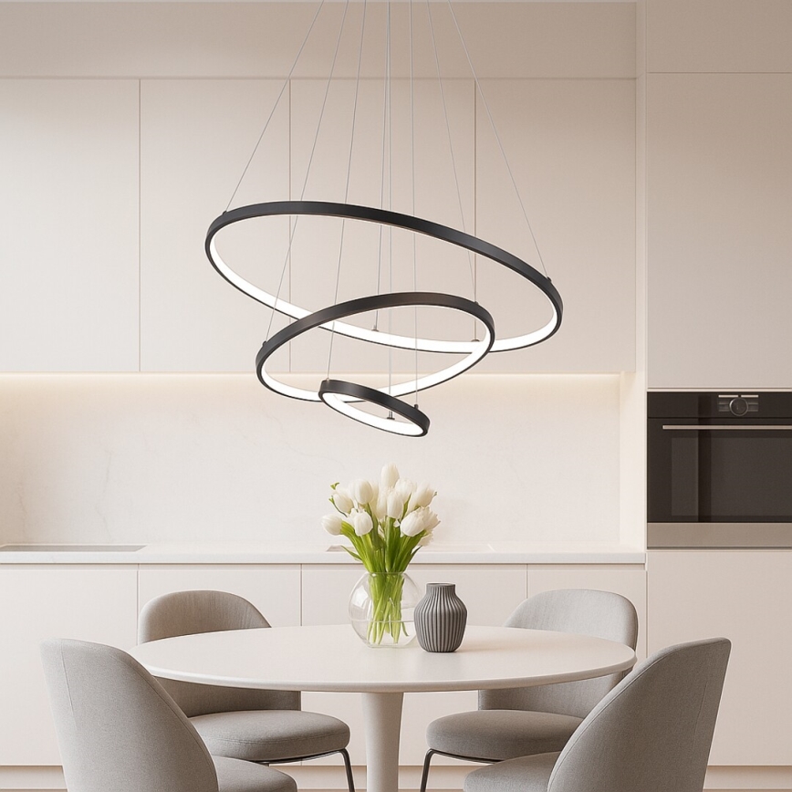 Rabalux - LED Hämardatav lühter kaabliga LED/90W/230V 3000-6500K + kaugjuhtimispult