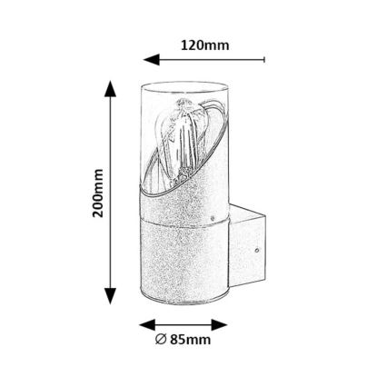 Rabalux - Väli seinavalgusti 1xE27/28W/230V IP54
