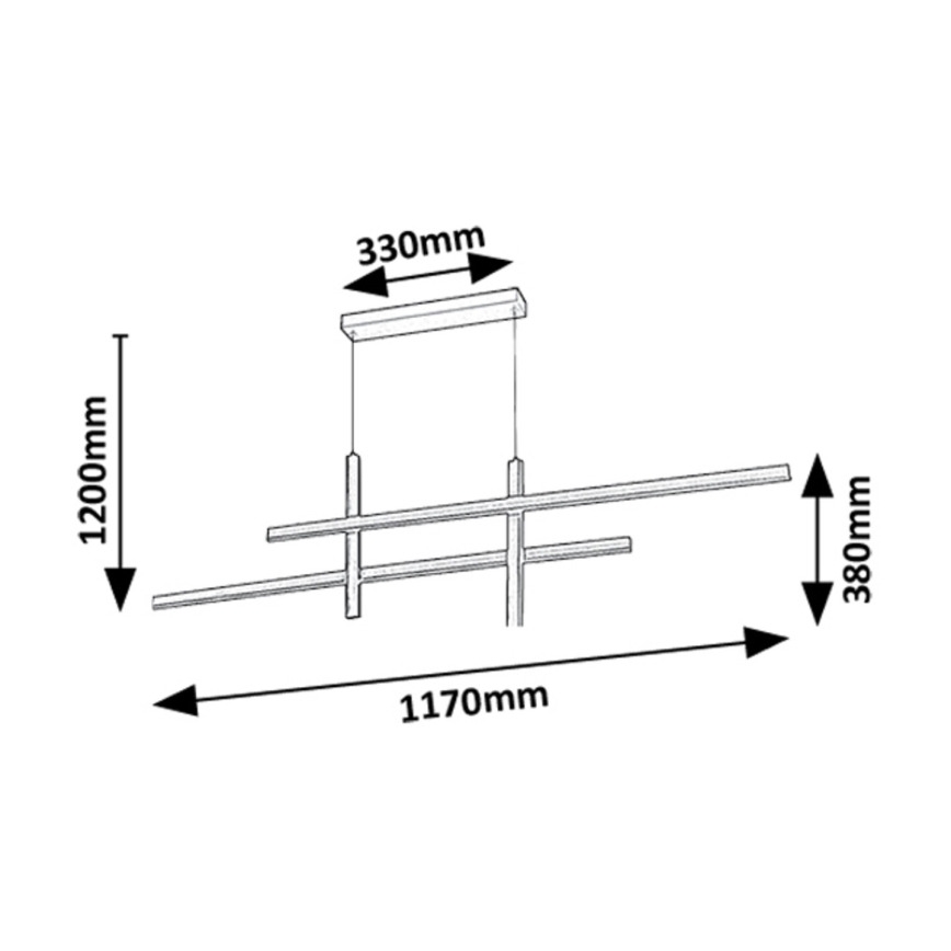 Rabalux - LED Lühter LED/40W/230V 3000K