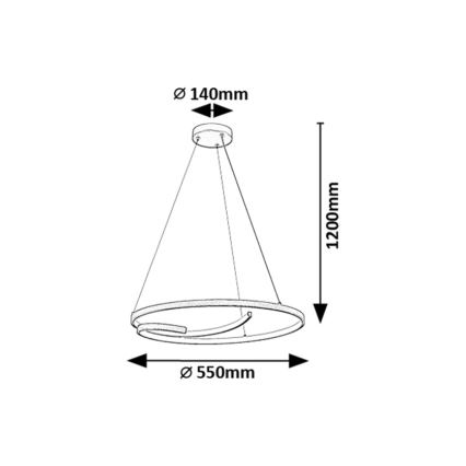 Rabalux - LED Lühter LED/40W/230V 4000K