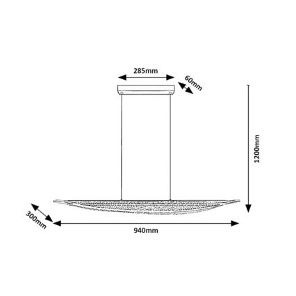 Rabalux - LED-rippvalgusti kaablil LED/32W/230V 3000K