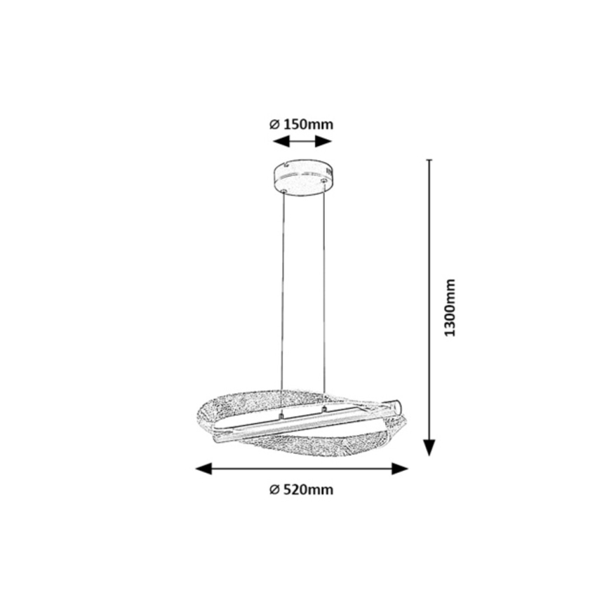 Rabalux - LED-rippvalgusti kaablil, 24 W, 230 V, 3000 K