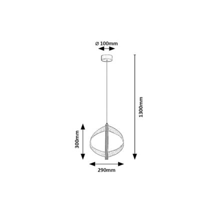 Rabalux - LED-rippvalgusti kaabliga LED/8W/230V 3000K