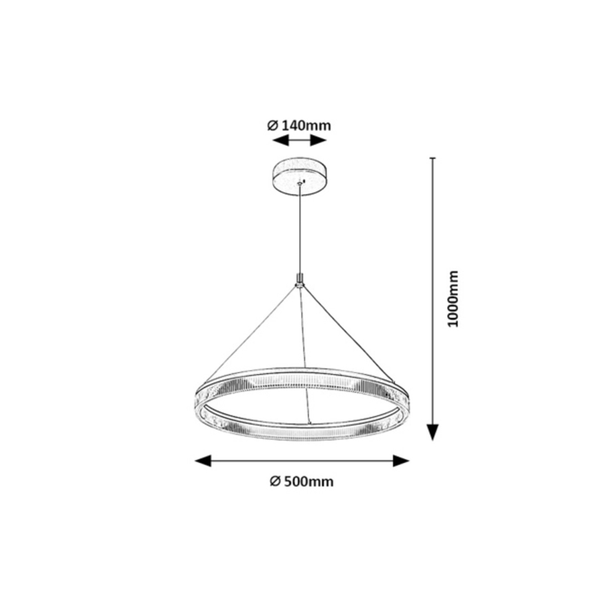 Rabalux - hämardatav LED-rippvalgusti kaabliga LED/24W/230V 3000-6500K + kaugjuhtimispult